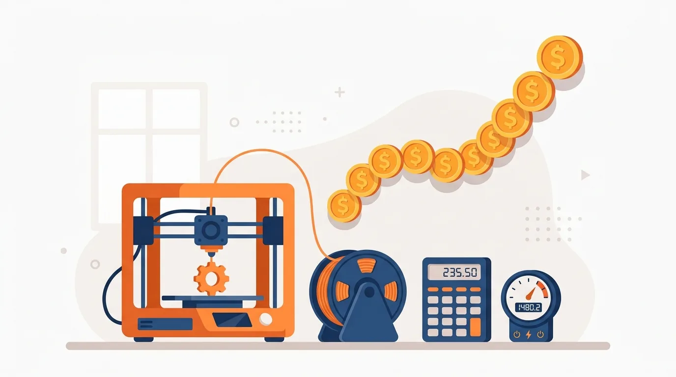 3D Baskı Maliyeti Nasıl Hesaplanır? Filament, Elektrik ve Fiyatlandırma Rehberi