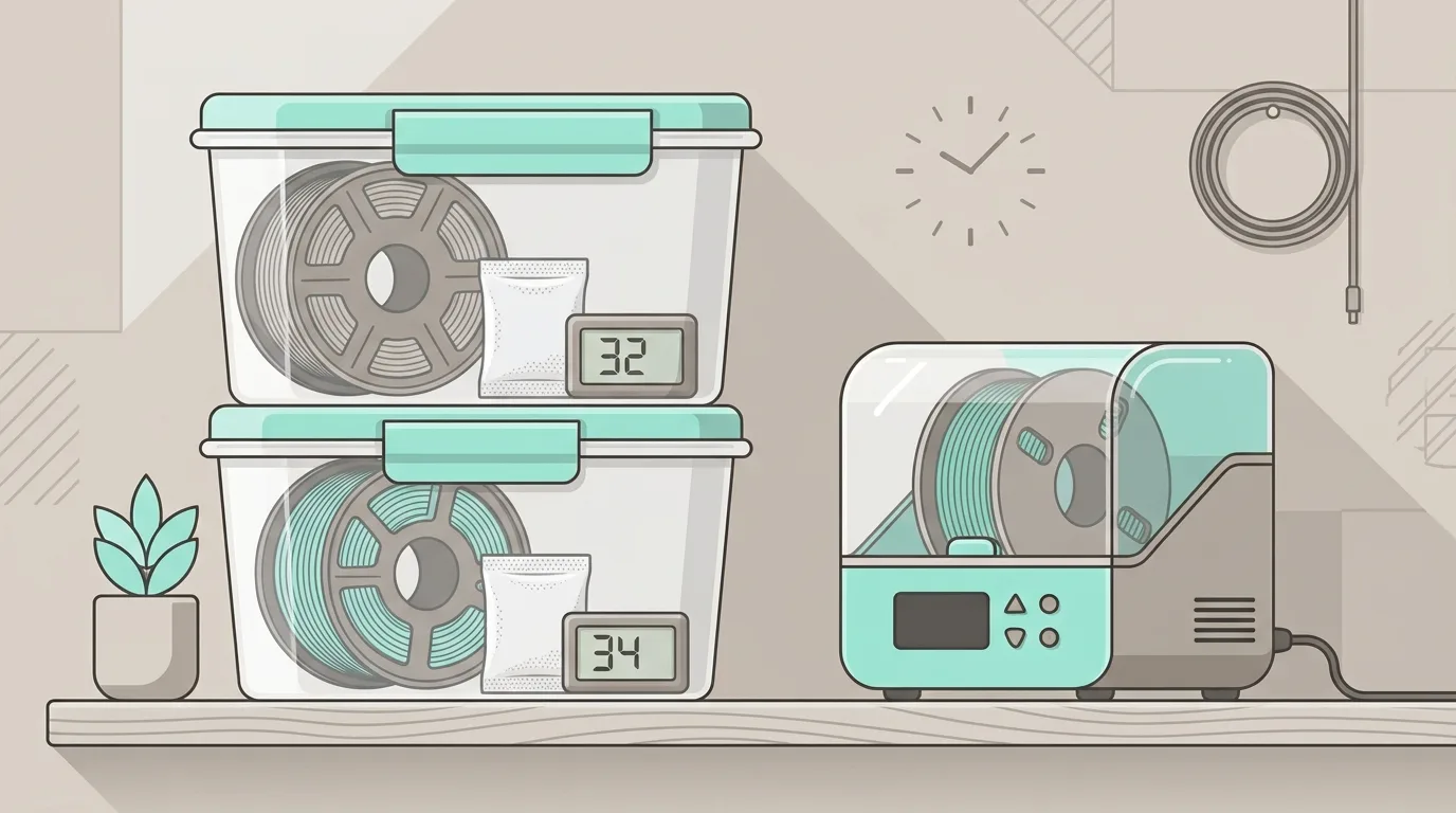 3D Baskıda Filament Nasıl Saklanır? Nem Sorunu ve Kurutma Rehberi