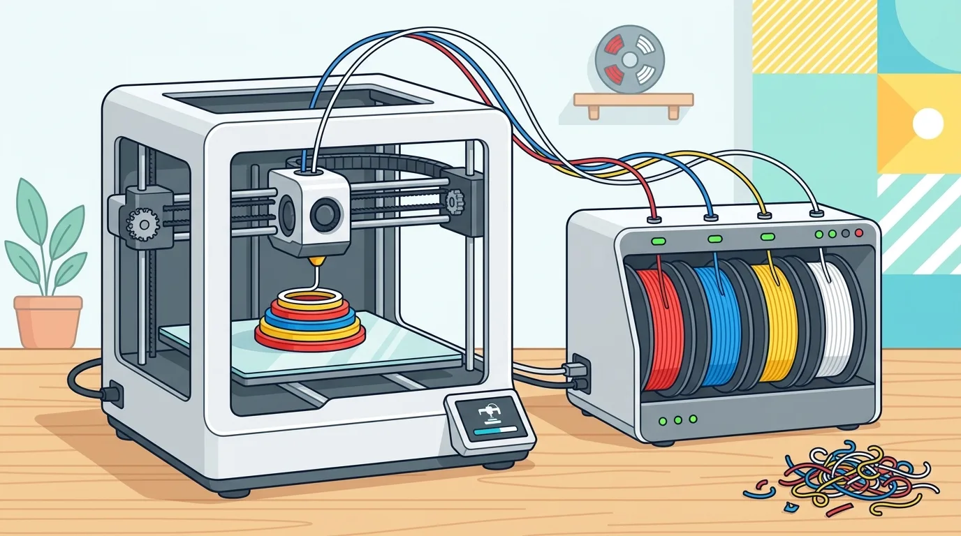 Çok Renkli 3D Baskı Nasıl Yapılır? AMS, MMU ve Manuel Filament Değiştirme Rehberi