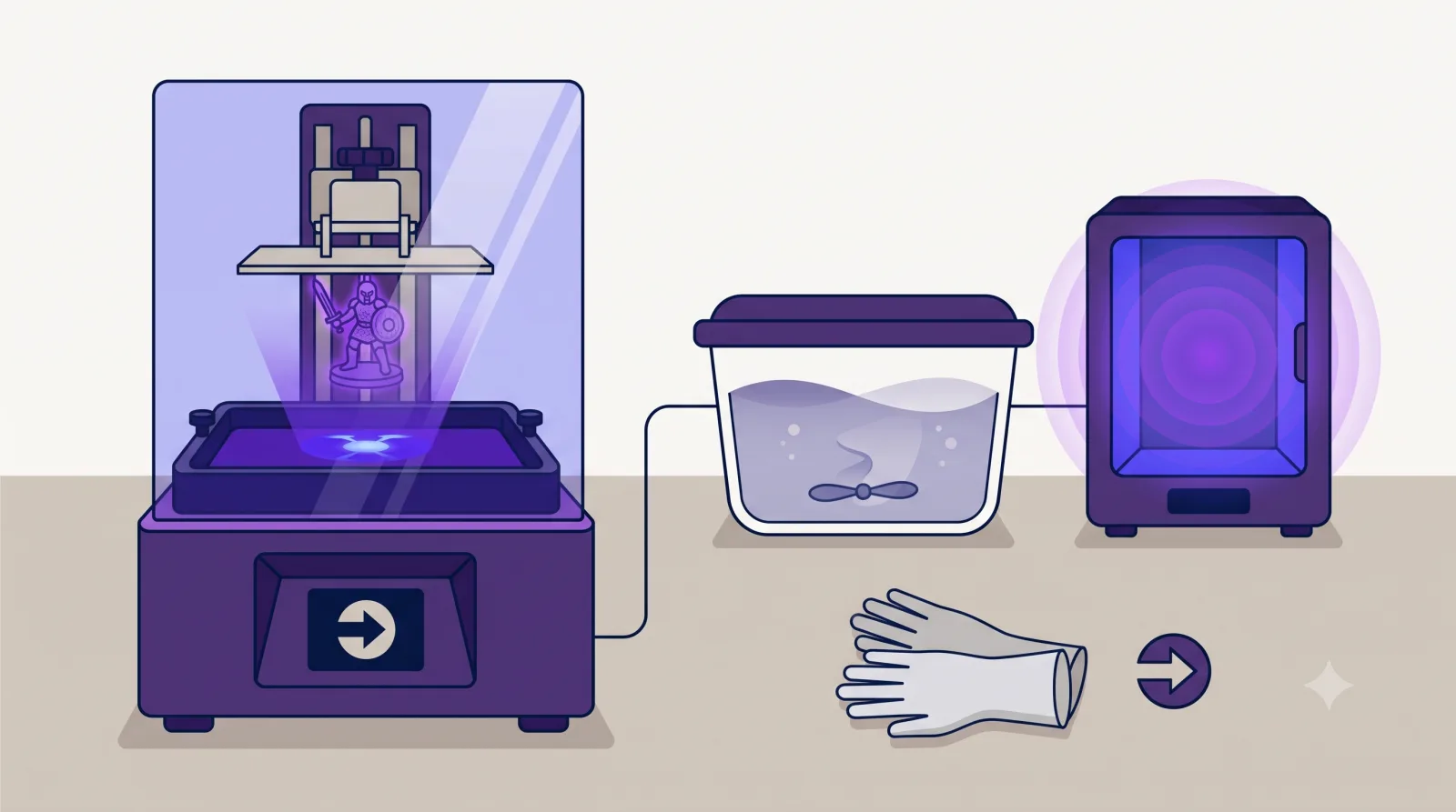 Reçineli (Resin) 3D Yazıcı Rehberi: FDM ile Farkı, Güvenlik ve Yıkama Kürleme Süreci