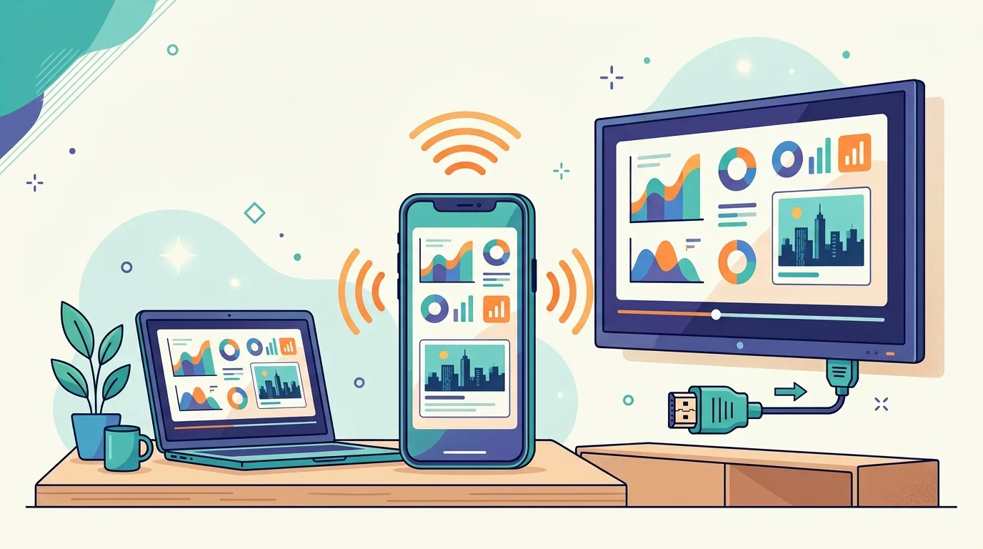 Telefon Ekranı Televizyona ve Bilgisayara Nasıl Yansıtılır? Kablosuz ve Kablolu Yöntemler